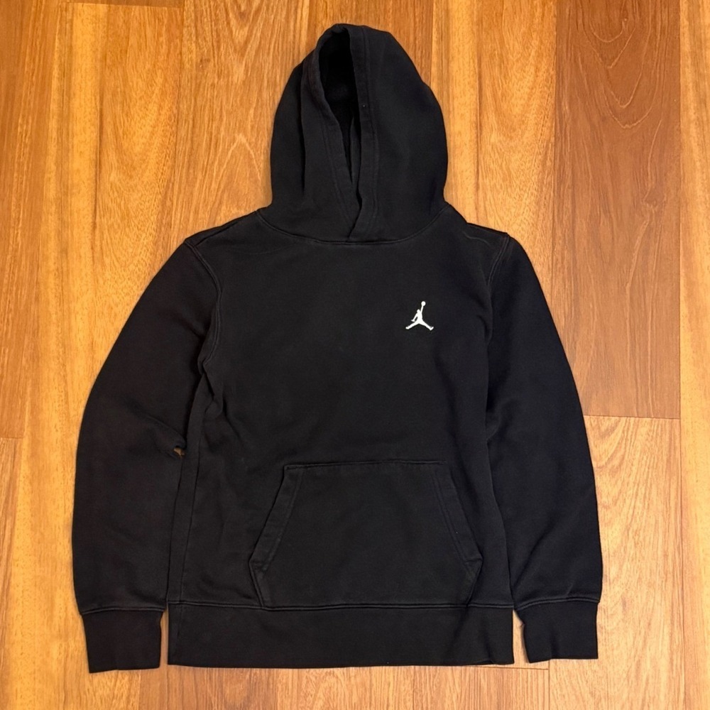 Air Jordan Black Hoodie Sweatshirt Youth Kids Size Medium